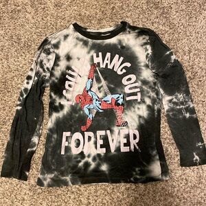 Marvel long sleeve shirt, size large black & white